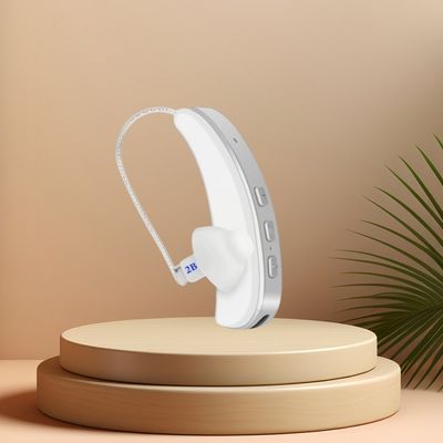 เครื่องช่วยได้ยินระบายอากาศ OTC 200Hz เครื่องช่วยฟัง Bluetooth ยกเลิกเสียงอัตโนมัติ