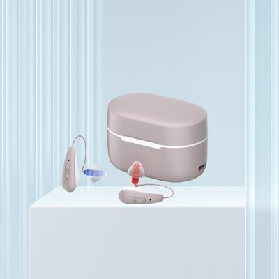 เครื่องช่วยฟัง OTC 4 โปรแกรม ชนิดเหนี่ยวนำแบบสัมผัส แบตเตอรี่ลิเธียมไอออนโพลิเมอร์แบบชาร์จไฟได้