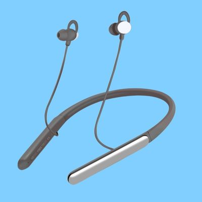 เครื่องช่วยฟัง 80hr สีดํา ล้อมคอ ROHS Bluetooth เครื่องช่วยฟัง
