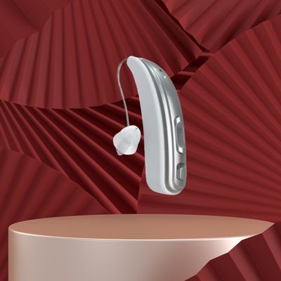 BTE เครื่องช่วยได้ยิน OTC ที่มองไม่เห็น พร้อมการยกเลิกเสียงและการฆ่าเชื้อ UV